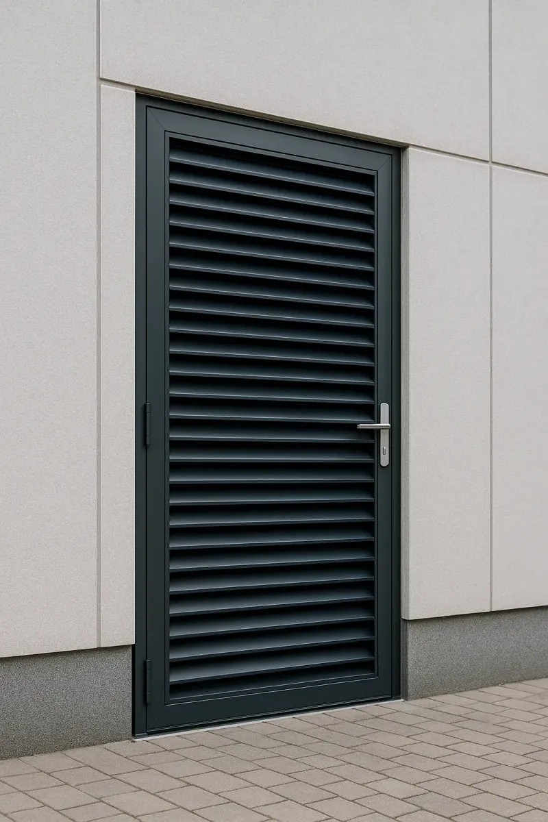 steel louvred doors - professional steel doors available in crawley from UK manufacturers